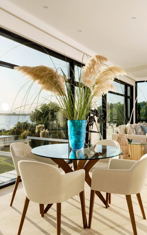 Villa Angelina: Salle à manger, Salon