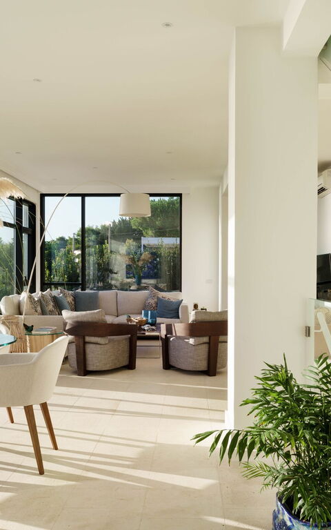 Villa Angelina: Salle à manger, Salon