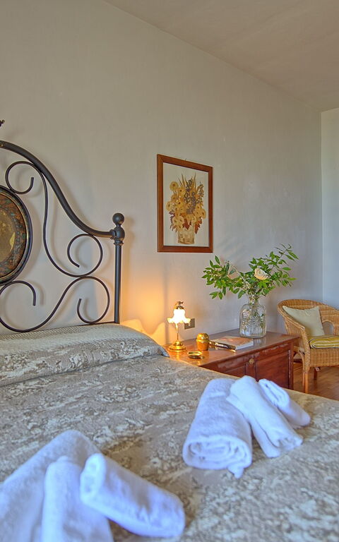 Villa Sorbaiano: chambre à coucher