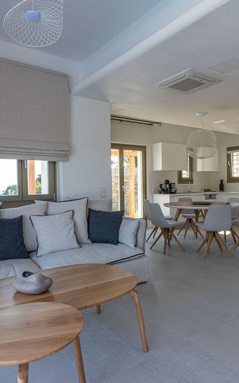 Villa Lyra: Cuisine, Salle à manger, Salon