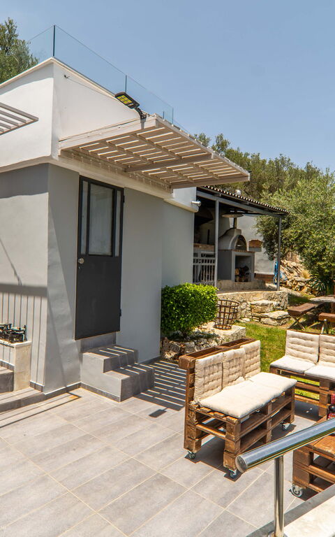 Villa Eftychia: Balcon / Terrasse / Patio, Extérieur