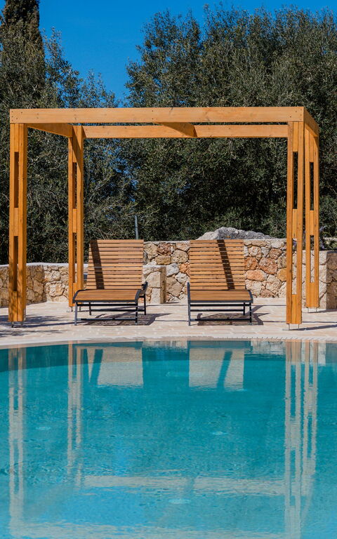 Villa Prokimea: bassin, Été, Extérieur