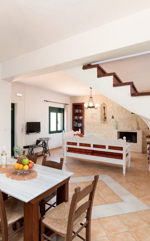 Villa Elia: Salle à manger, Salon