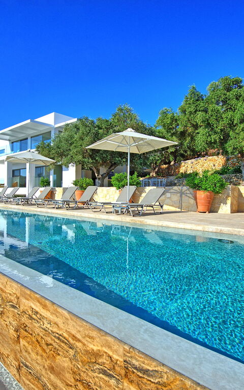 Villa Bluewhite: bassin, Été, Extérieur, Jardin