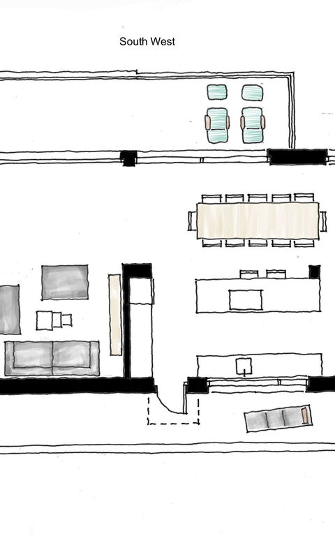 Villa Bluewhite: Planimétrie