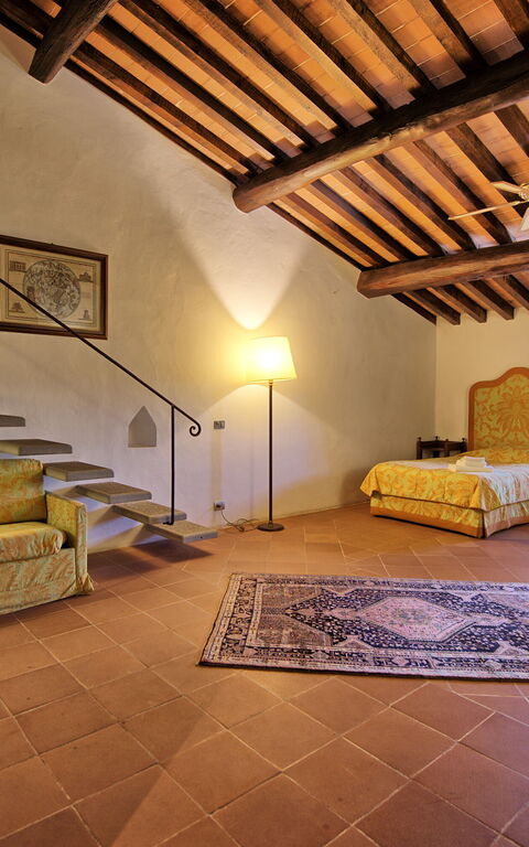 Villa Paneretta: chambre à coucher