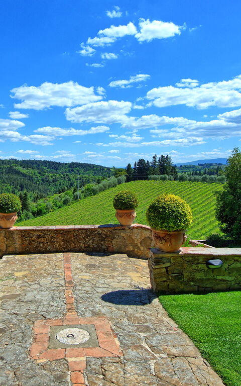 Villa Paneretta: Été, Extérieur