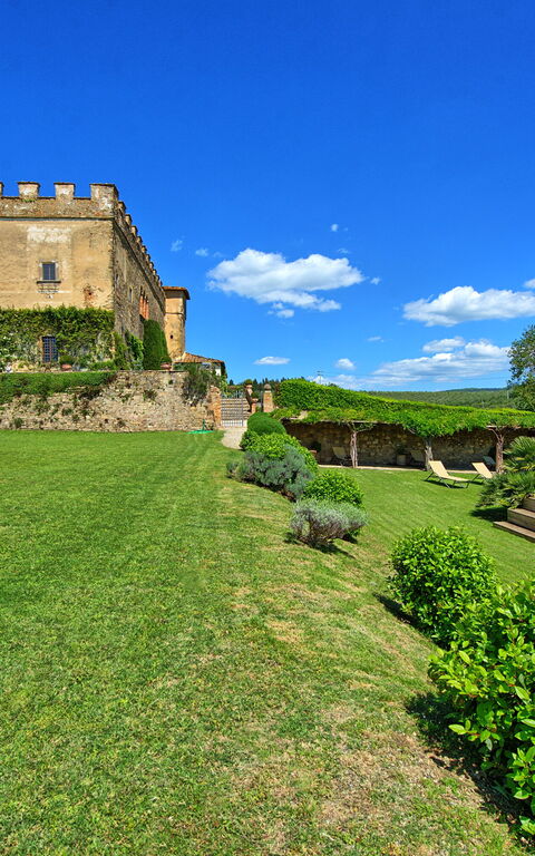 Villa Paneretta: bassin, Été, Extérieur, Jardin