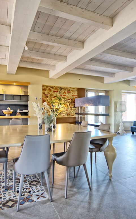 Villa Campana: Salle à manger, Salon