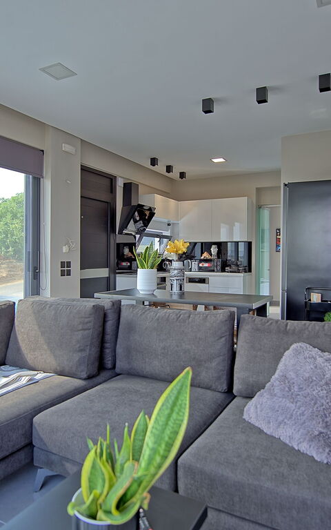 Villa Popi: Cuisine, Salon