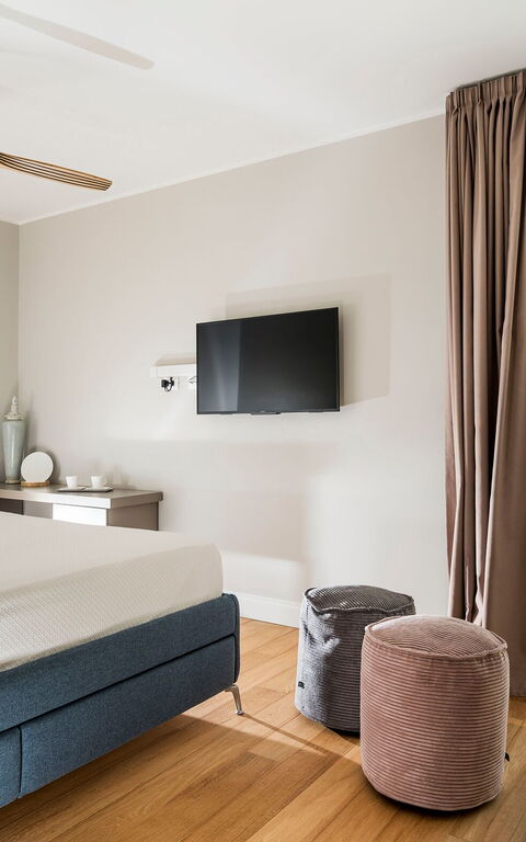 Villa Colleverde: chambre à coucher