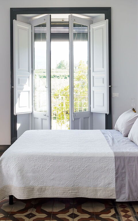 Villa Nerello: chambre à coucher