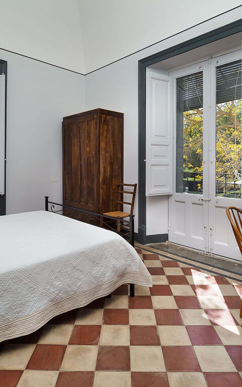 Villa Nerello: chambre à coucher