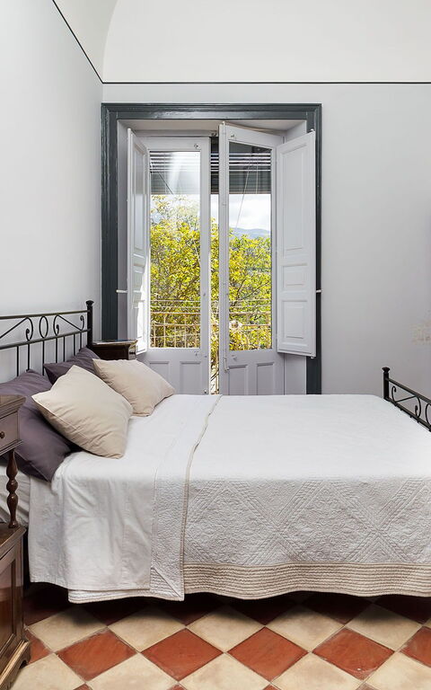 Villa Nerello: chambre à coucher