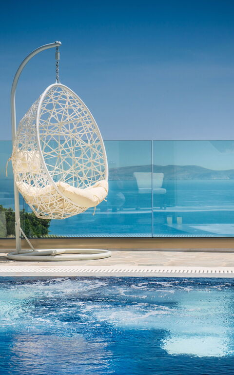 Villa Artemis: bassin, Vues