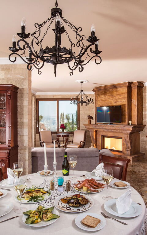 Villa Bella Mare: Salle à manger, Salon