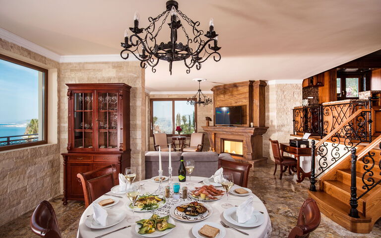 Villa Bella Mare: Salle à manger, Salon