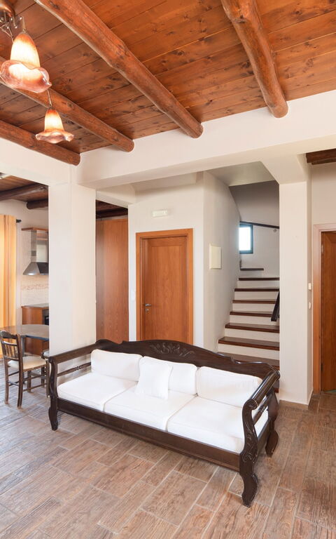 Villa Kissos: Salle à manger, Salon