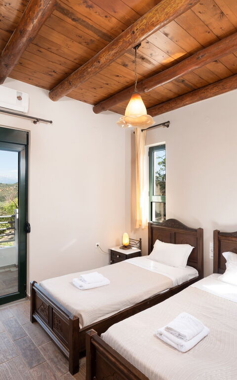 Villa Kissos: chambre à coucher