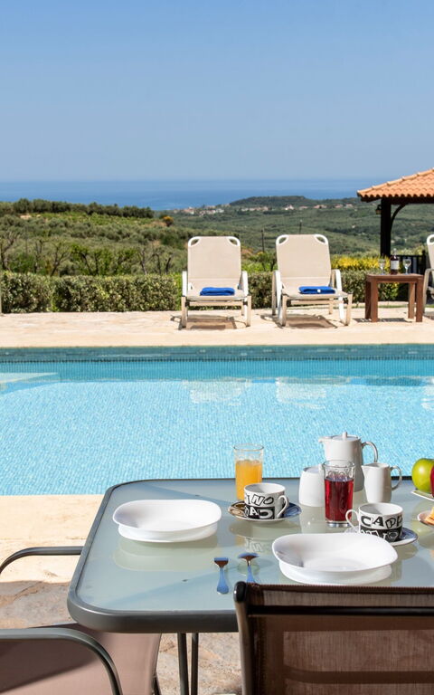 Villa Rodia: bassin, Vues