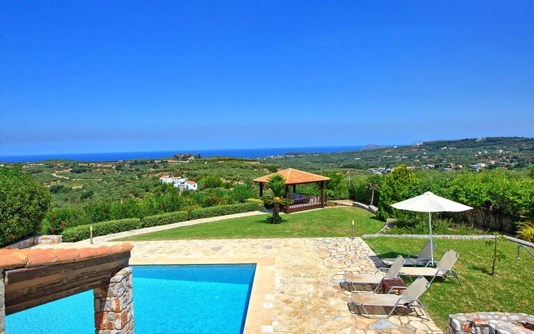 Villa Rodia: bassin, Été, Extérieur, Jardin, Vues