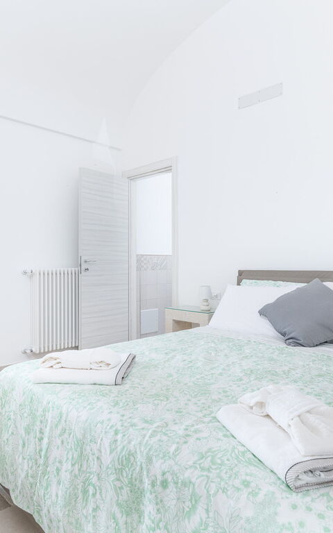 Villa Trullina: chambre à coucher