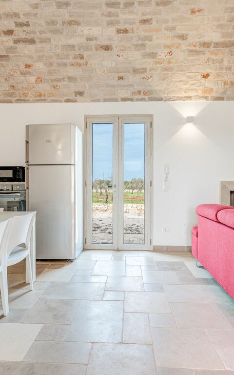 Villa Trullina: Cuisine, Salle à manger, Salon