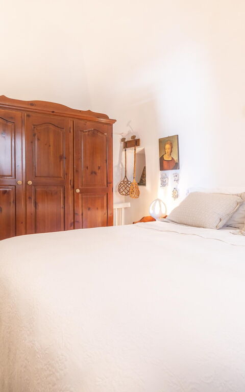 Trullo Patricia Pool: chambre à coucher