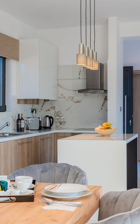 Villa Olivum: Cuisine, Salon