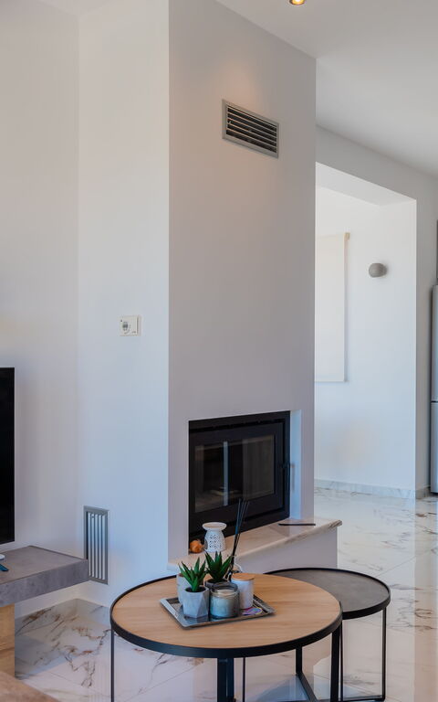 Villa Olivum: Cuisine, Salon