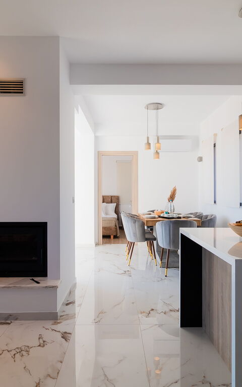 Villa Olivum: Cuisine, Salon