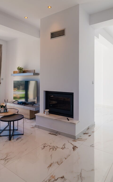 Villa Olivum: Cuisine, Salon