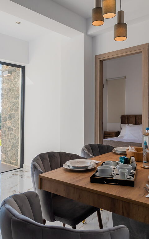 Villa Olivum: Cuisine, Salon