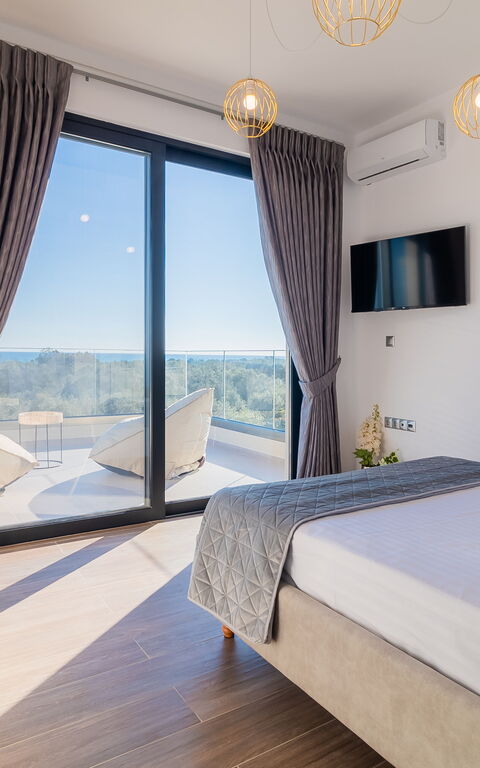 Villa Olivum: chambre à coucher