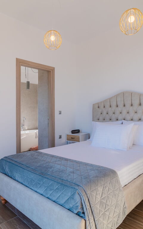 Villa Olivum: chambre à coucher