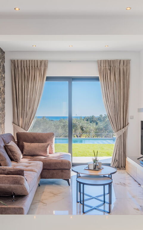 Villa Olivum: Cuisine, Salon