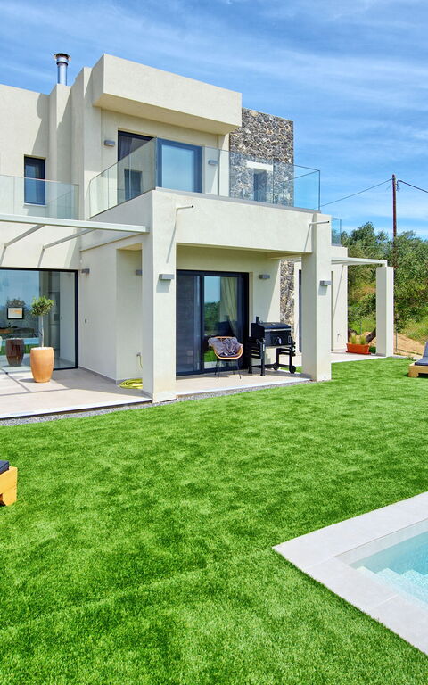 Villa Olivum: bassin, Été, Extérieur