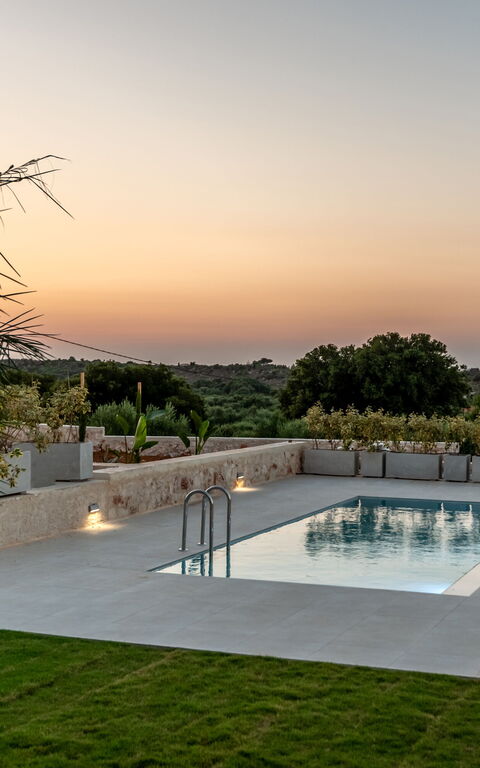 Iris: bassin, Extérieur, Extérieurs