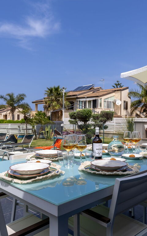 Villa Vincenzo: Balcon / Terrasse / Patio, bassin, Extérieur, Extérieurs