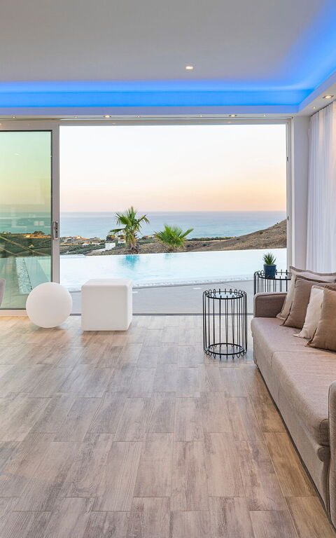 Villa Domizia: Salle à manger, Salon