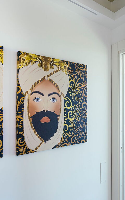 Villa Domizia: chambre à coucher