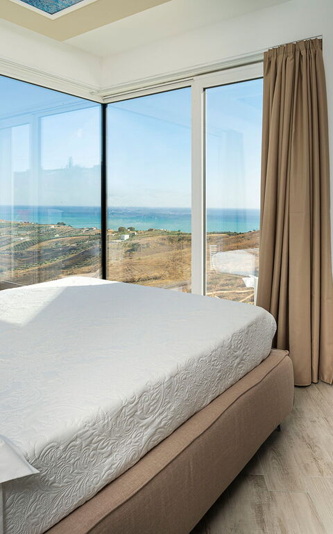 Villa Domizia: chambre à coucher