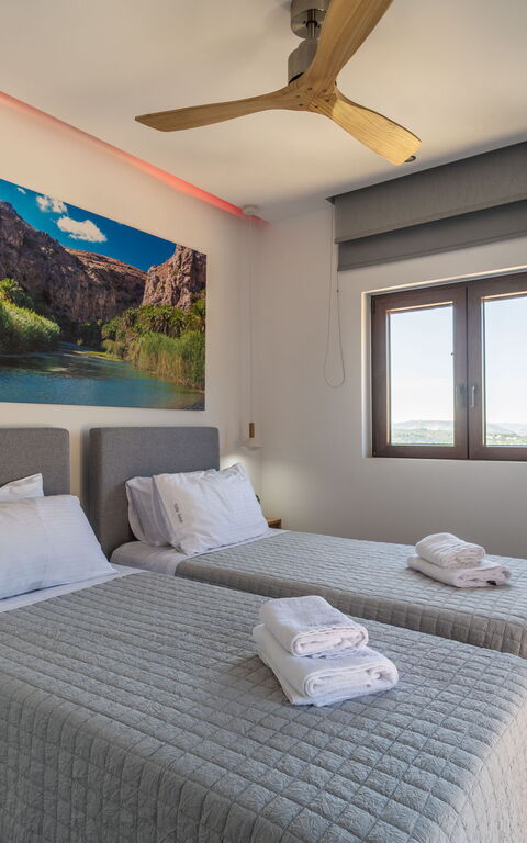 Villa Halepi: chambre à coucher