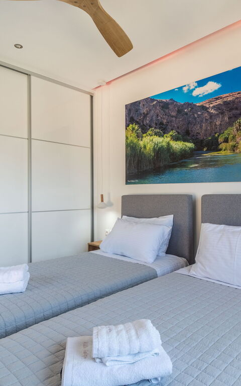 Villa Halepi: chambre à coucher