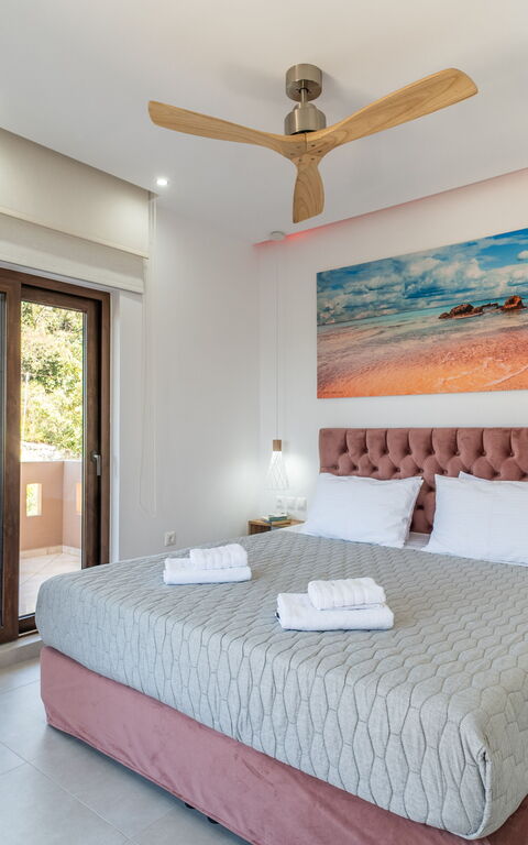 Villa Halepi: chambre à coucher