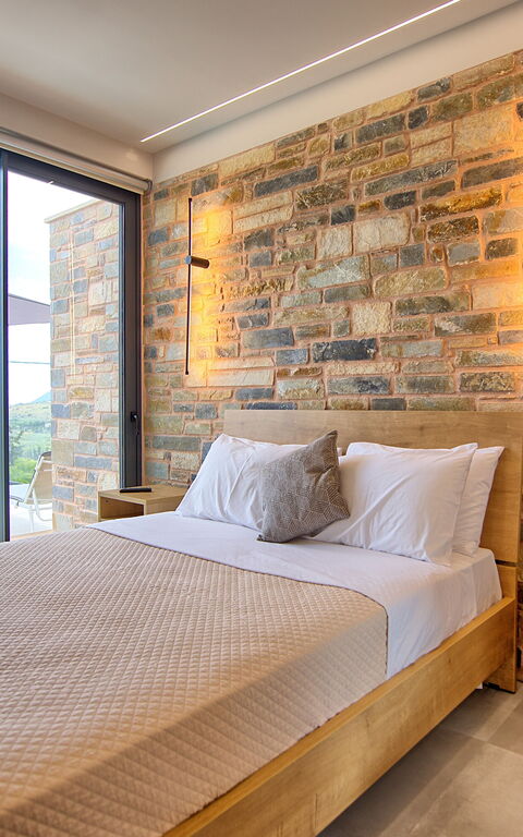 Villa Kallos: chambre à coucher