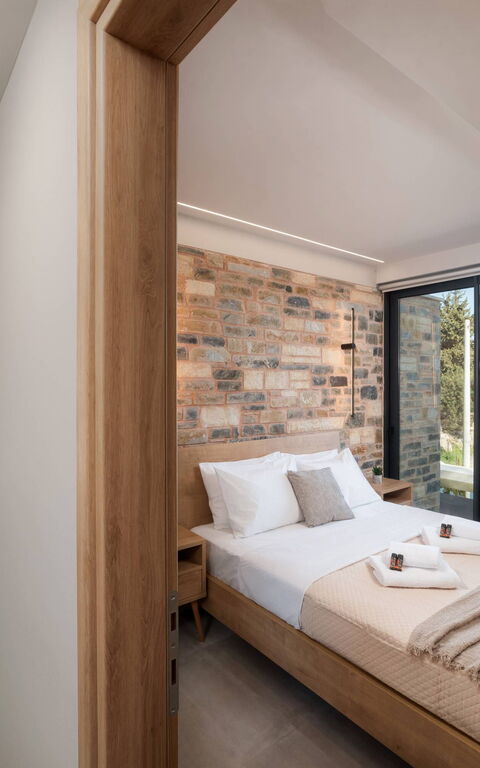 Villa Kallos: chambre à coucher