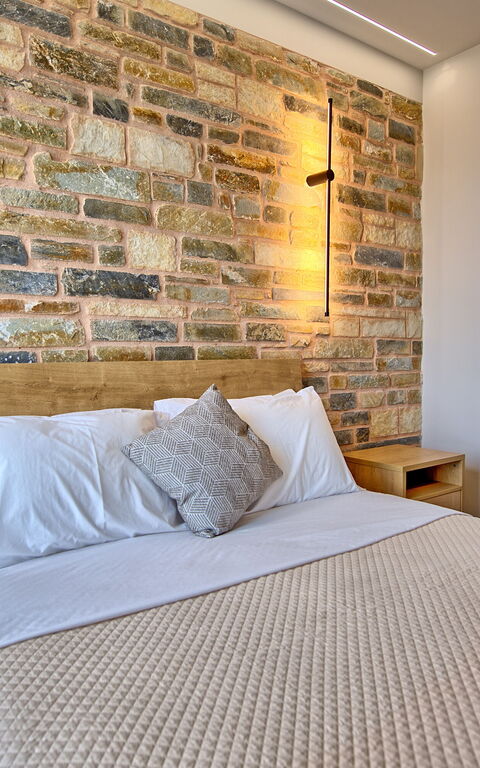 Villa Kallos: chambre à coucher