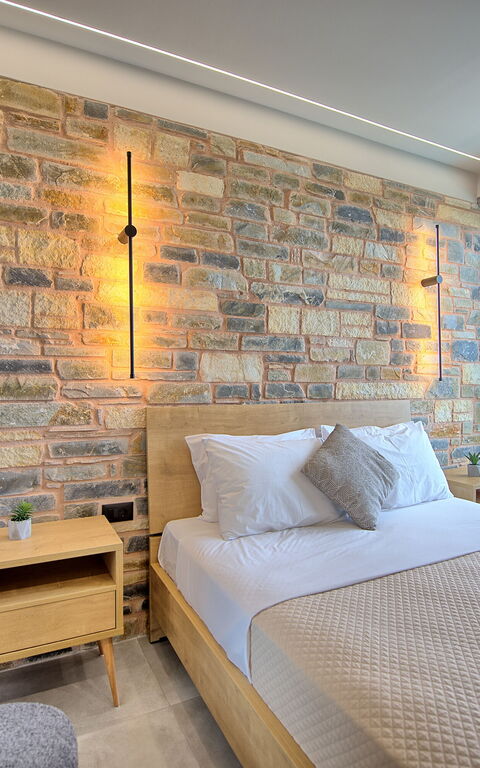 Villa Kallos: chambre à coucher