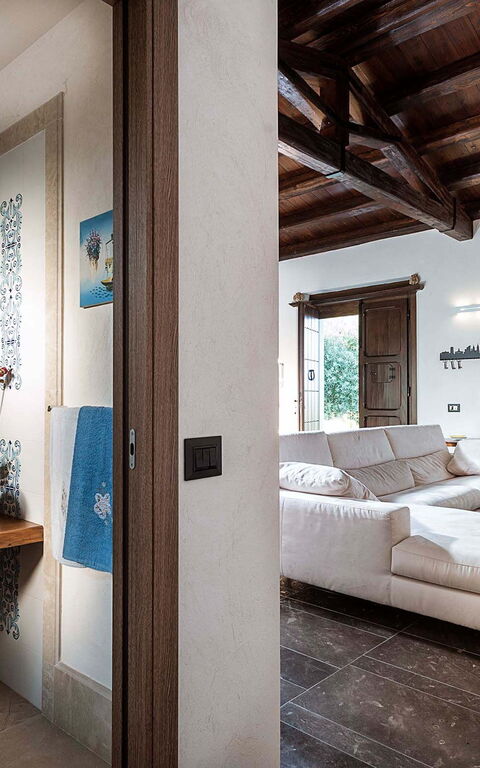 Corte Moscata: Salle de bain, Salon